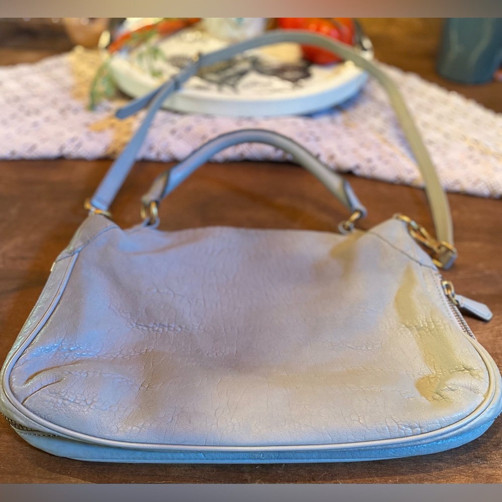 🔥Marc by Marc Jacobs Cement Lamb Leather Top Handle Crossbody Bag🔥 - Picture 2 of 16